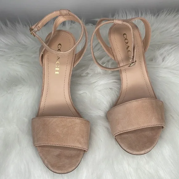 Coach | Suede Regina Sandal - Beachwood - Picture 9 of 12